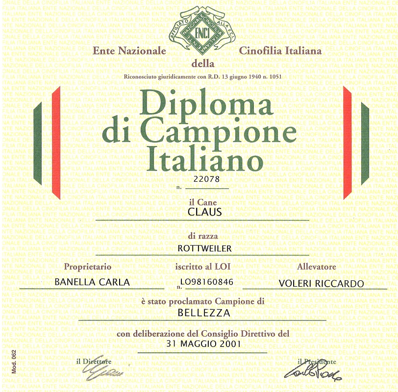 diploma claus